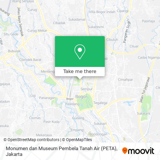 Monumen dan Museum Pembela Tanah Air (PETA) map