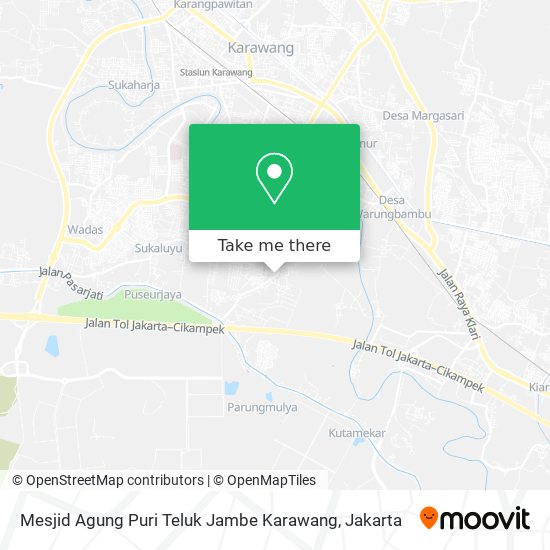 Mesjid Agung Puri Teluk Jambe Karawang map