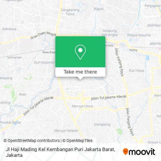 Jl Haji Mading Kel Kembangan Puri Jakarta Barat map
