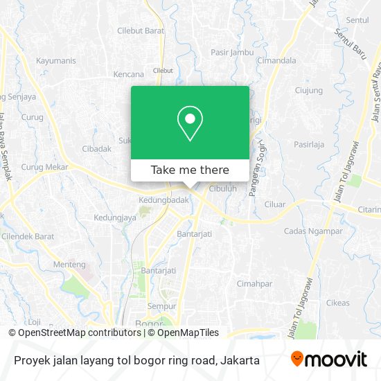 Proyek jalan layang tol bogor ring road map