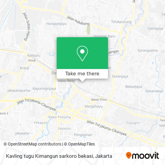 Kavling tugu Kimangun sarkoro bekasi map