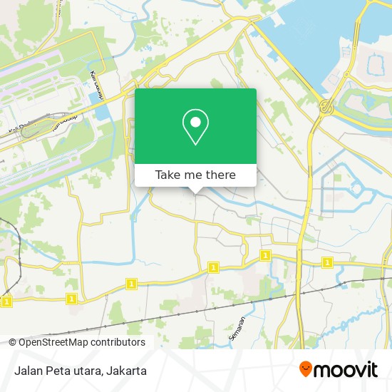 Jalan Peta utara map