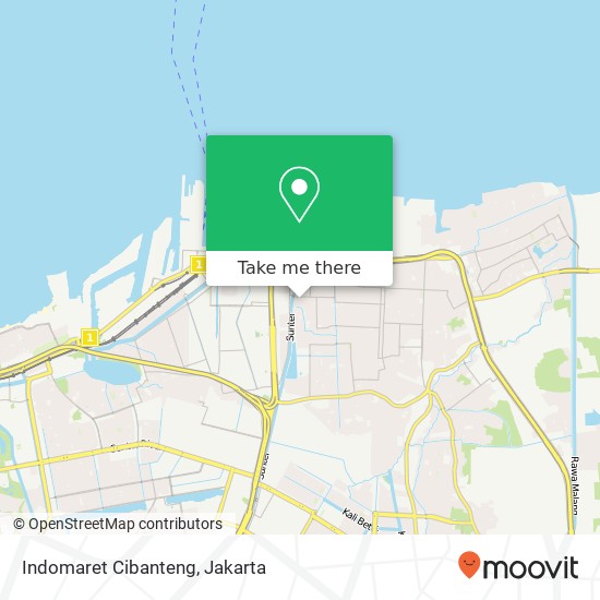 Indomaret Cibanteng map