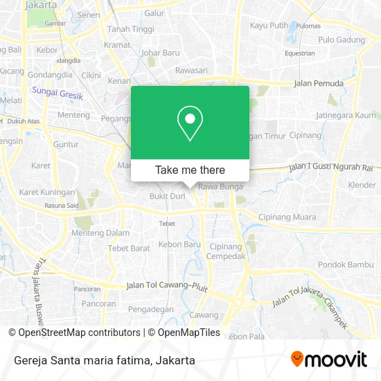 Gereja Santa maria fatima map