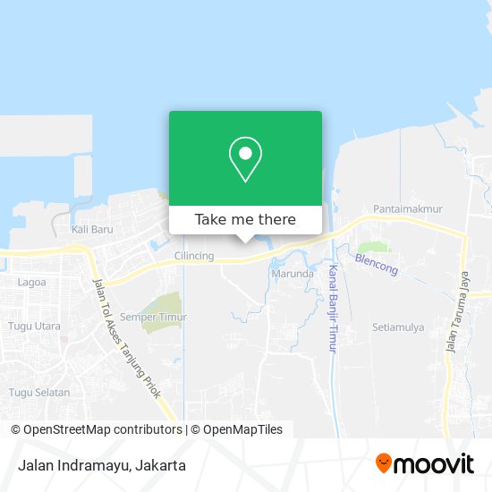 Jalan Indramayu map