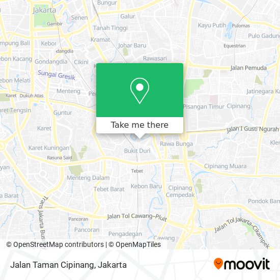 Jalan Taman Cipinang map