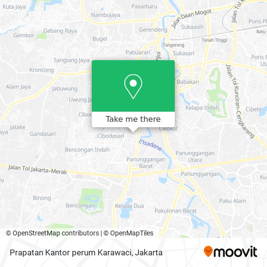 Prapatan Kantor perum Karawaci map