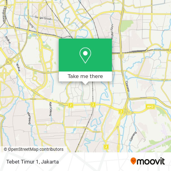 Tebet Timur 1 map