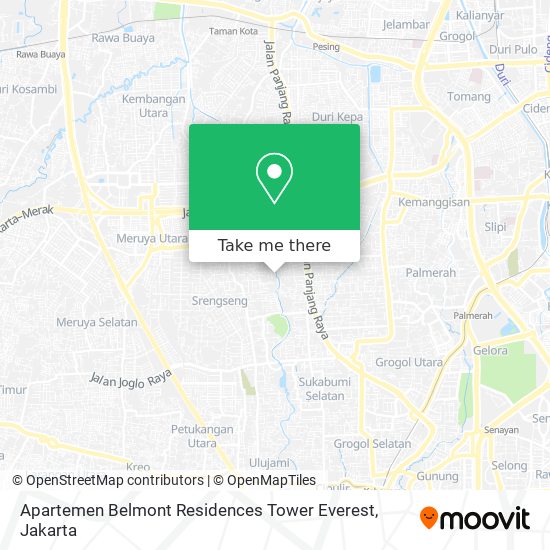 Apartemen Belmont Residences Tower Everest map