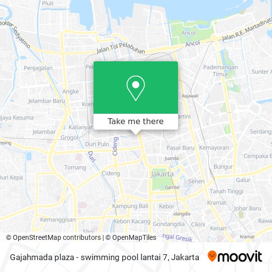 Gajahmada plaza - swimming pool lantai 7 map