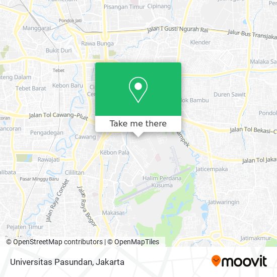 Universitas Pasundan map