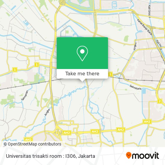 Universitas trisakti room : I306 map