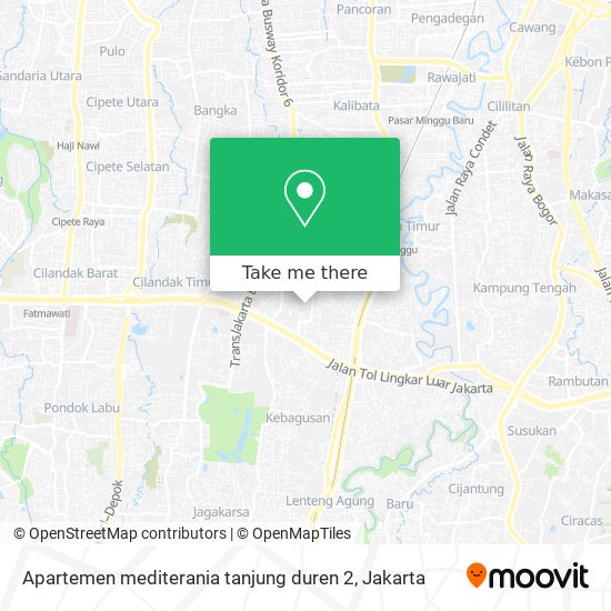 Apartemen mediterania tanjung duren 2 map