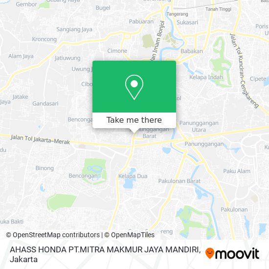 AHASS HONDA  PT.MITRA MAKMUR JAYA MANDIRI map