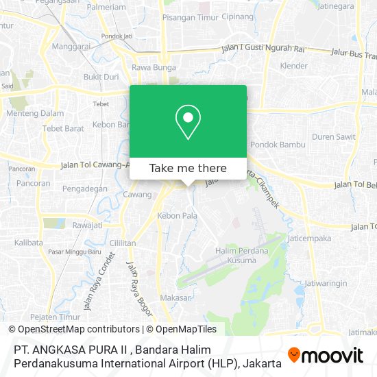 PT. ANGKASA PURA II , Bandara Halim Perdanakusuma International Airport (HLP) map