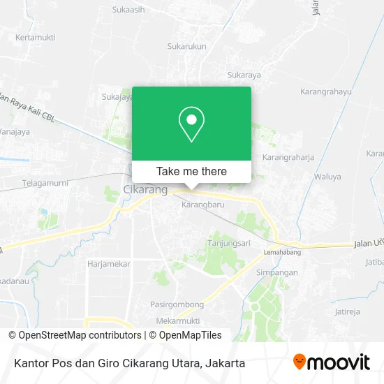 Kantor Pos dan Giro Cikarang Utara map