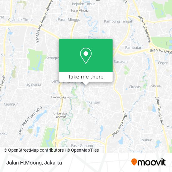 Jalan H.Moong map