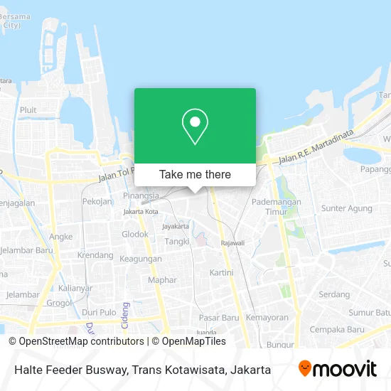 Halte Feeder Busway, Trans Kotawisata map