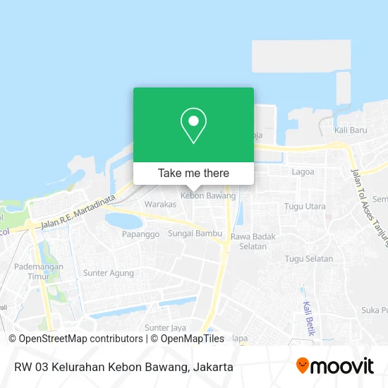 RW 03 Kelurahan Kebon Bawang map