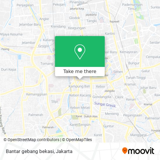 Bantar gebang bekasi map