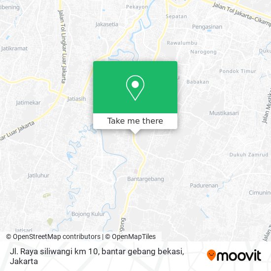 Jl. Raya siliwangi km 10, bantar gebang bekasi map