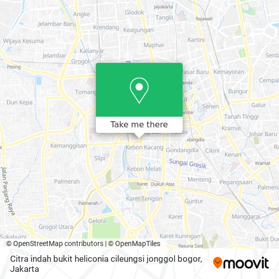 Citra indah bukit heliconia cileungsi jonggol bogor map