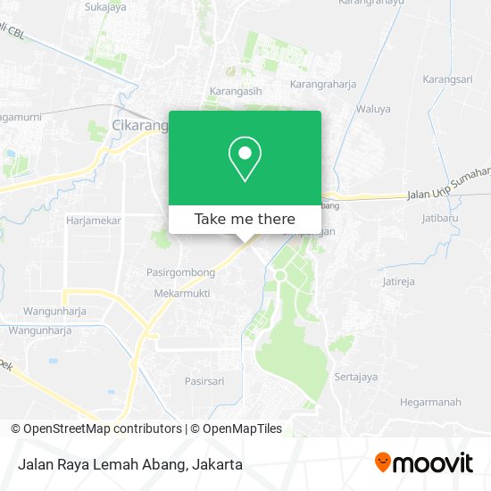 Jalan Raya Lemah Abang map