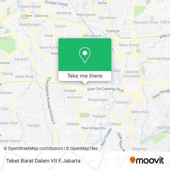 Tebet Barat Dalam VII F map