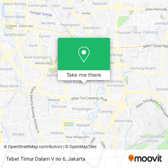 Tebet Timur Dalam V no 6 map