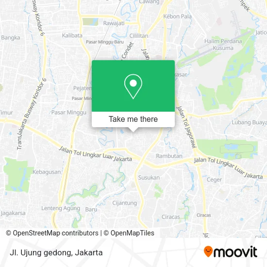 Jl. Ujung gedong map
