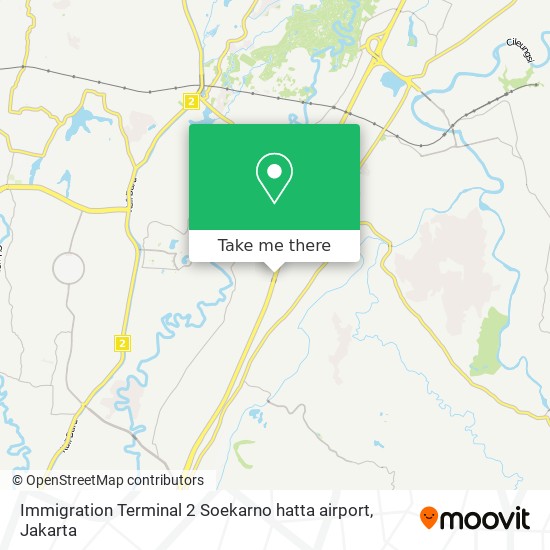 Immigration Terminal 2 Soekarno hatta airport map