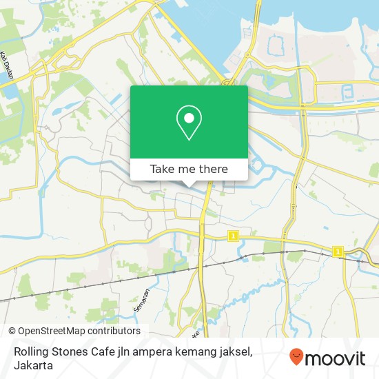 Rolling Stones Cafe jln ampera kemang jaksel map