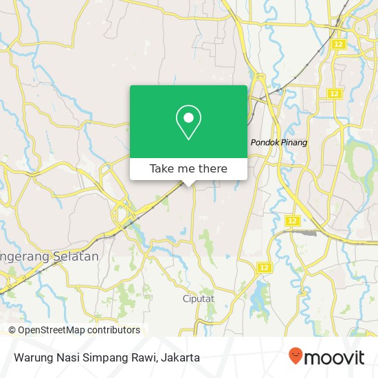 Warung Nasi Simpang Rawi map