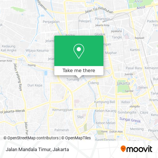 Jalan Mandala Timur map