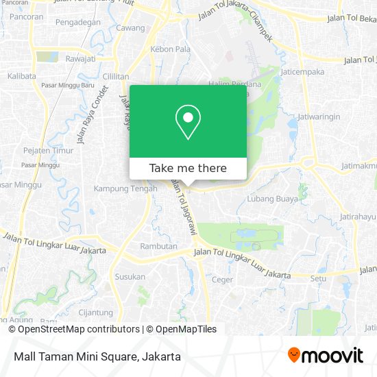 Mall Taman Mini Square map