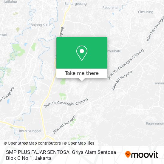 SMP PLUS FAJAR SENTOSA. Griya Alam Sentosa Blok C No 1 map