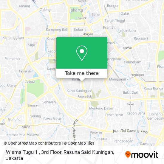 Wisma Tugu 1 , 3rd Floor, Rasuna Said Kuningan map