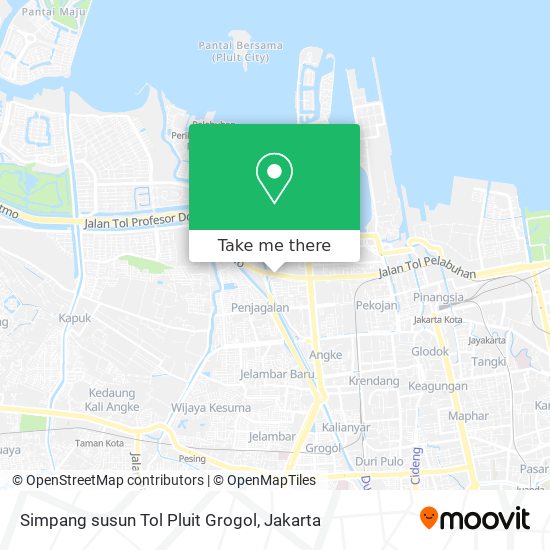 Simpang susun Tol Pluit Grogol map
