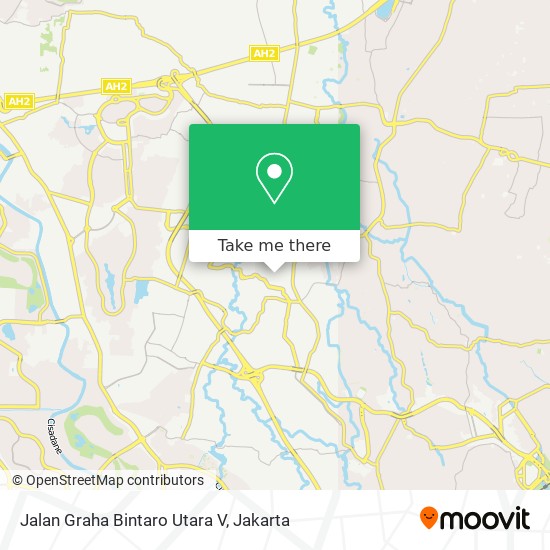 Jalan Graha Bintaro Utara V map