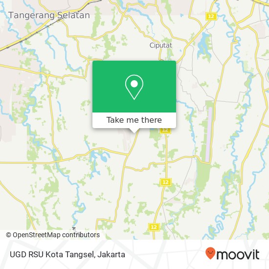 UGD RSU Kota Tangsel map