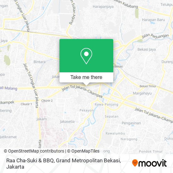 Raa Cha-Suki & BBQ, Grand Metropolitan Bekasi map