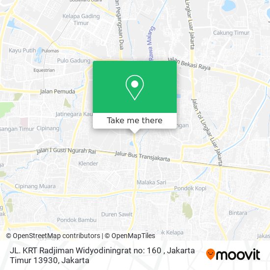 JL. KRT Radjiman Widyodiningrat no: 160 , Jakarta Timur 13930 map