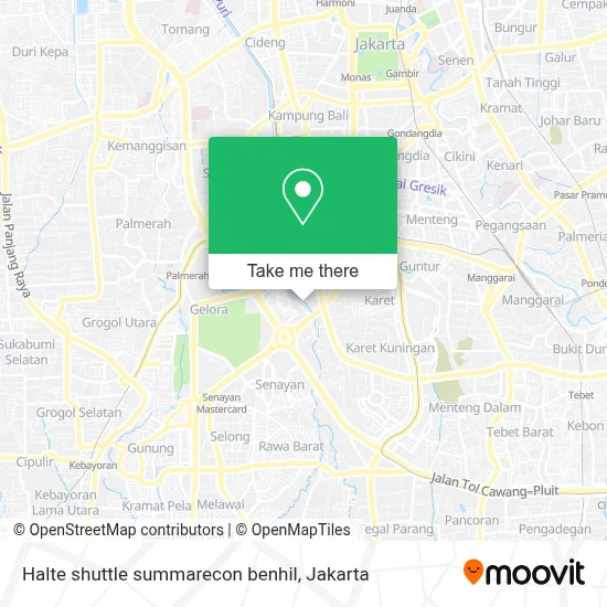 Halte shuttle summarecon benhil map