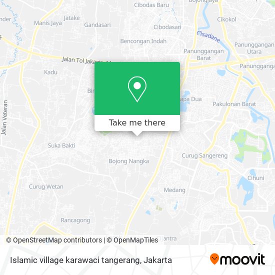 Islamic village karawaci tangerang map