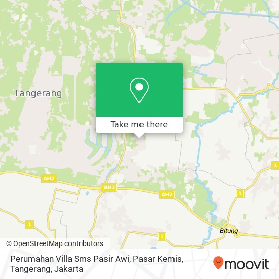 Perumahan Villa Sms Pasir Awi, Pasar Kemis, Tangerang map