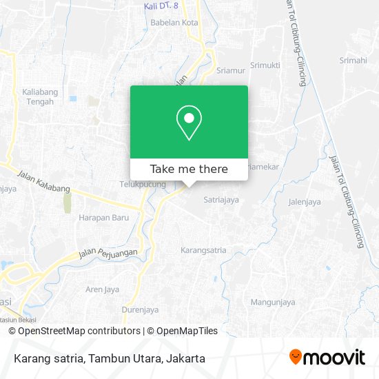 Karang satria, Tambun Utara map