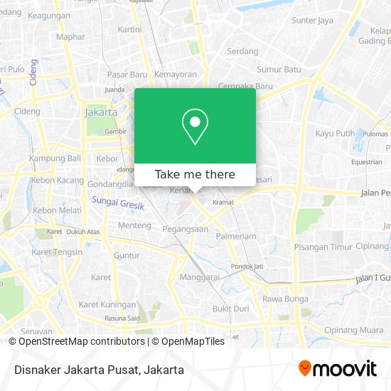 Disnaker Jakarta Pusat map