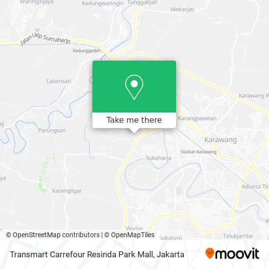 Transmart Carrefour Resinda Park Mall map