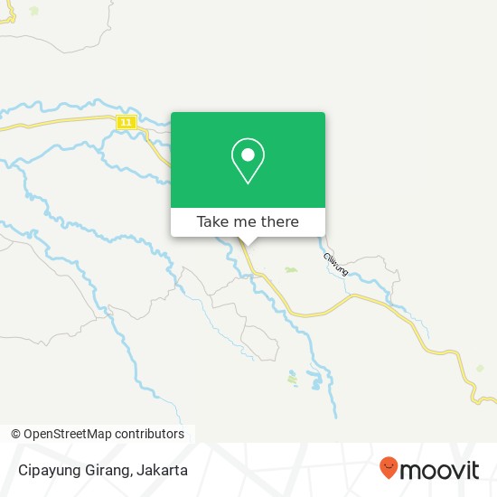 Cipayung Girang map