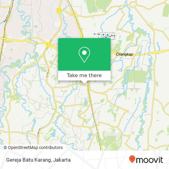 Gereja Batu Karang map